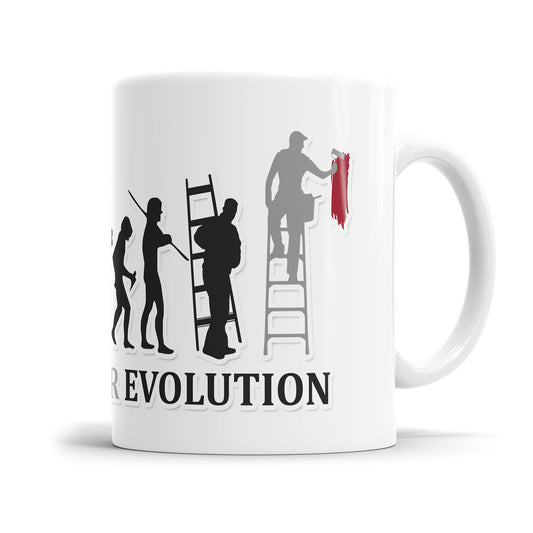 Maler Evolution Tasse - Geschenkidee für Maler und Lackierer - Fulima
