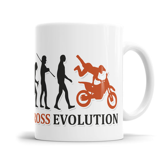 Motocross Evolution Tasse - Geschenkidee für Motocross Fahrer - Fulima