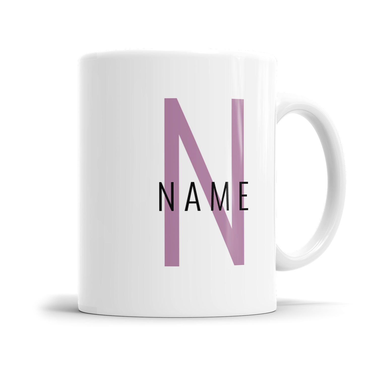 Buchstabe und Name minimalistischen Design - Namenstasse Rosa - Fulima