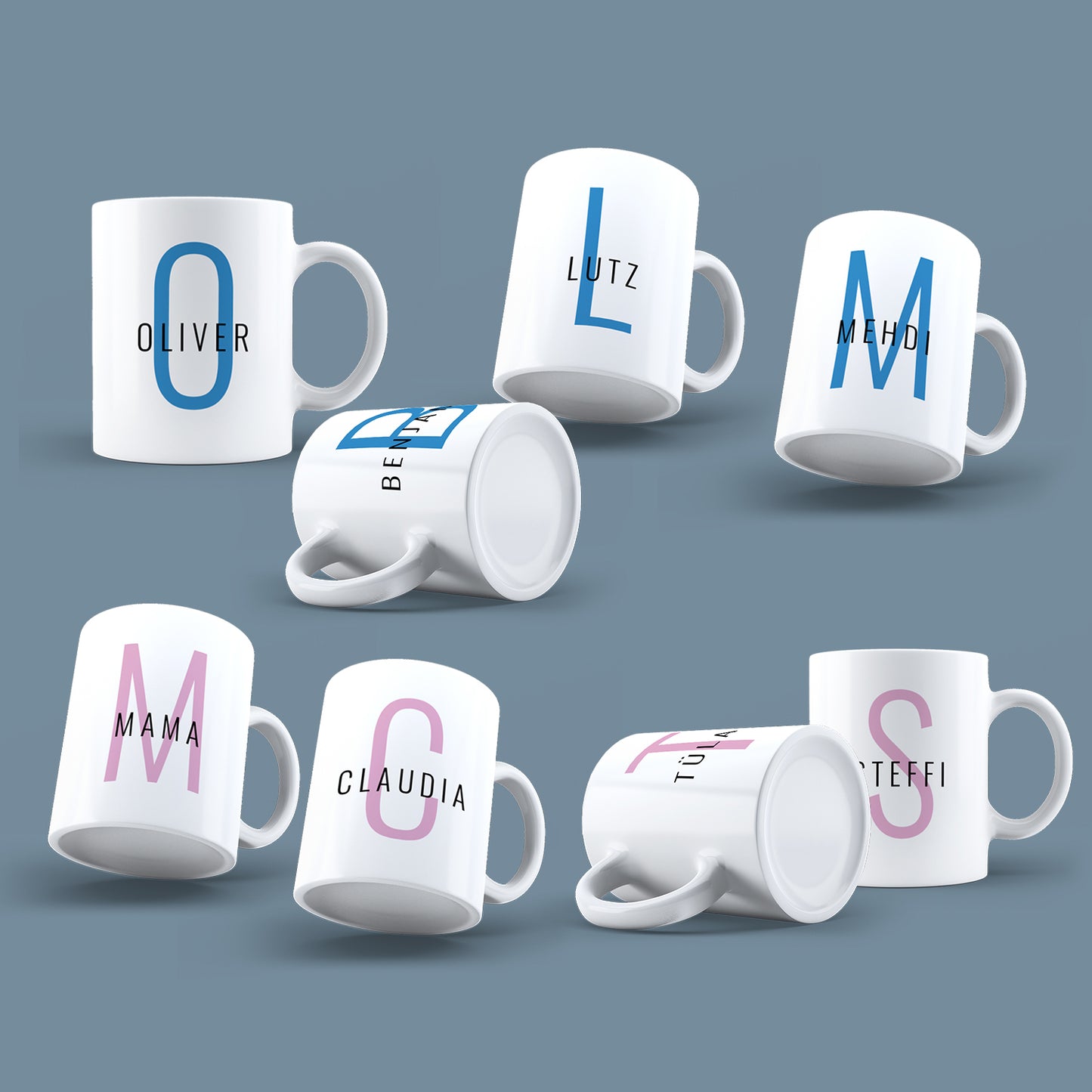Buchstabe und Name minimalistischen Design - Namenstasse - Fulima