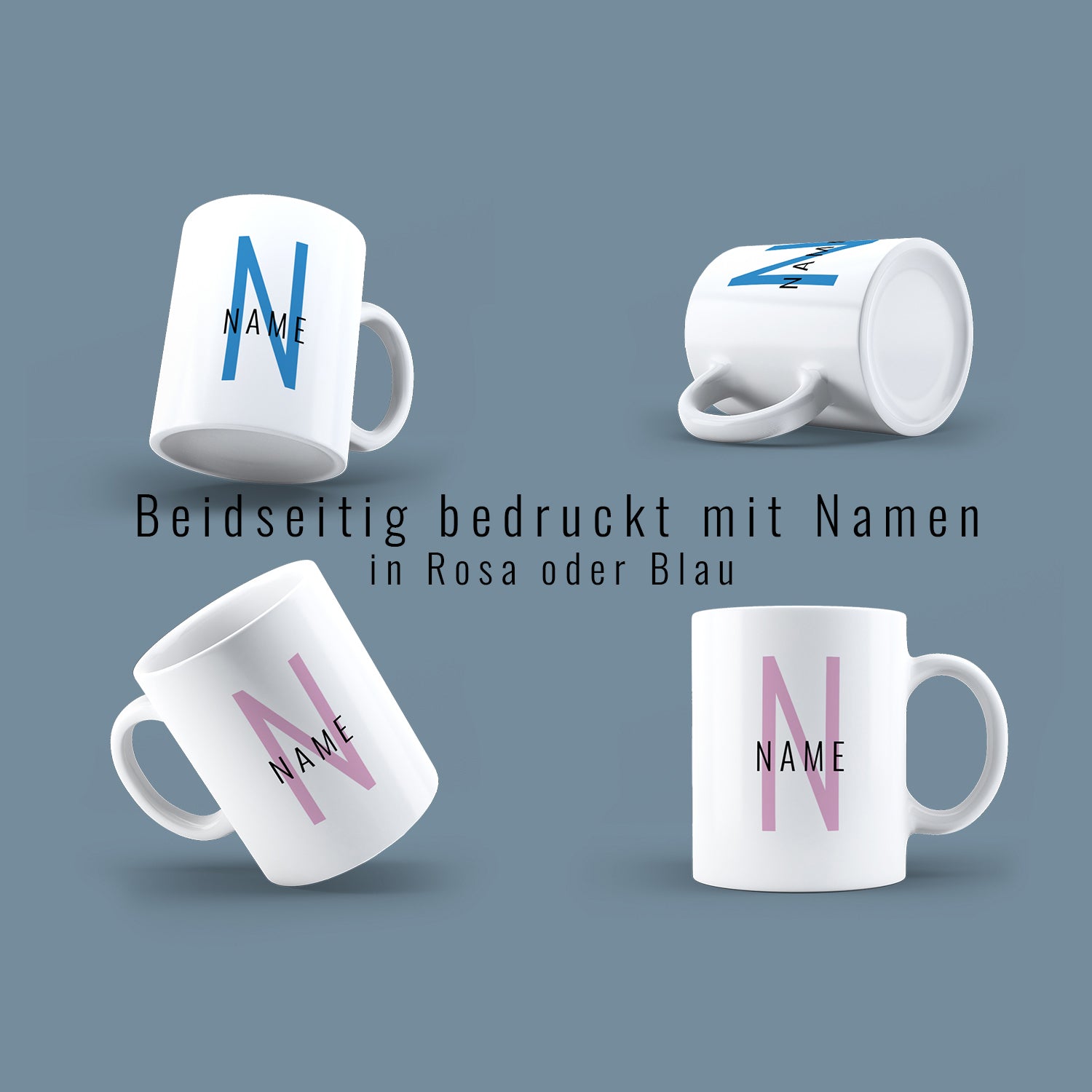 Buchstabe und Name minimalistischen Design - Namenstasse - Fulima