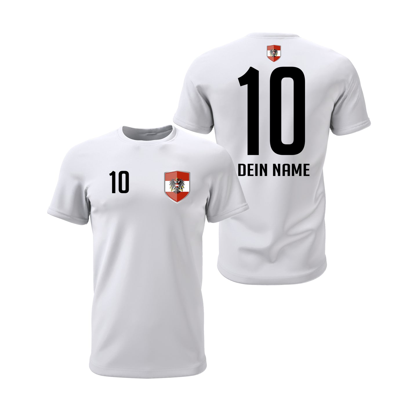 Österreich Shirt mit Wappen und individueller Nummer & Name - FULiMA®