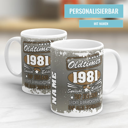 Oldtimer 1981 Special Edition Top Zustand 1981 Geburtstag Geschenk Tasse Fulima