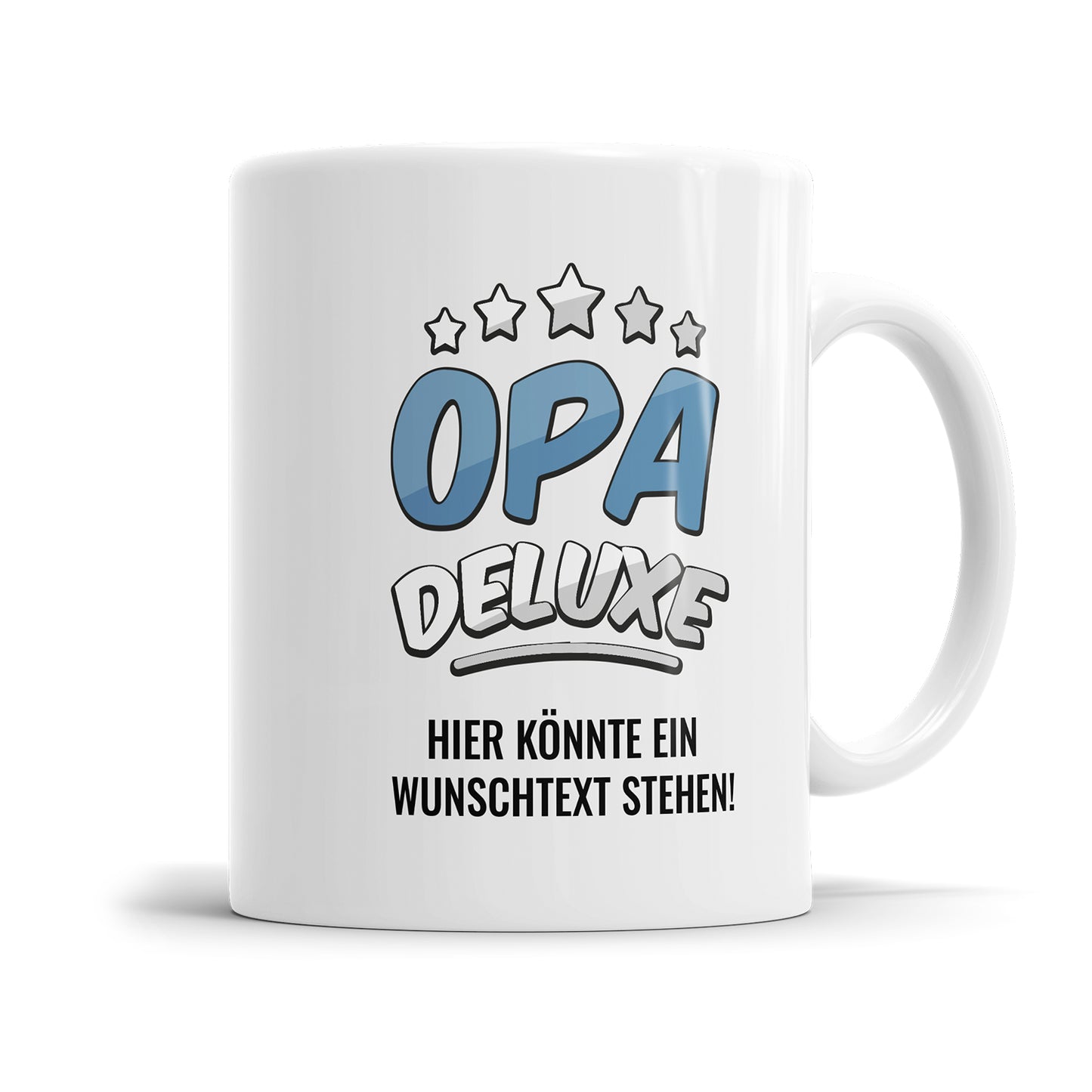 Opa Tasse 5 Sterne Opa Deluxe mit Wunschtext