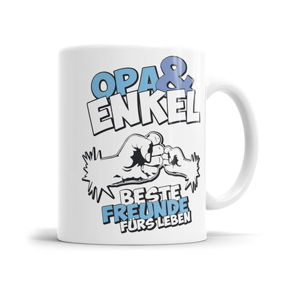 Opa und Enkel beste Freunde fürs Leben Bester Opa Tasse - Fulima