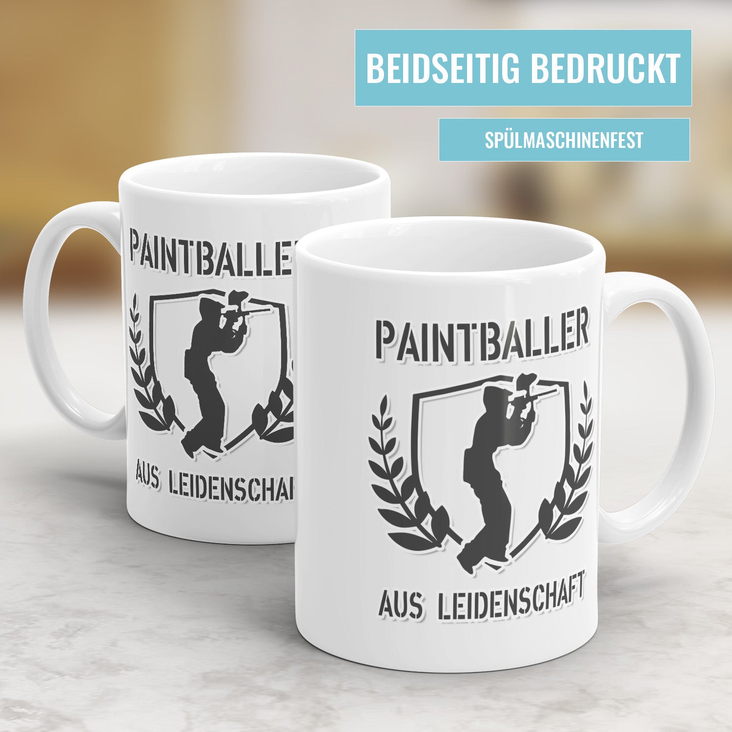 Paintballer aus Leidenschaft Tasse Geschenkidee für Paintball Spieler Fulima