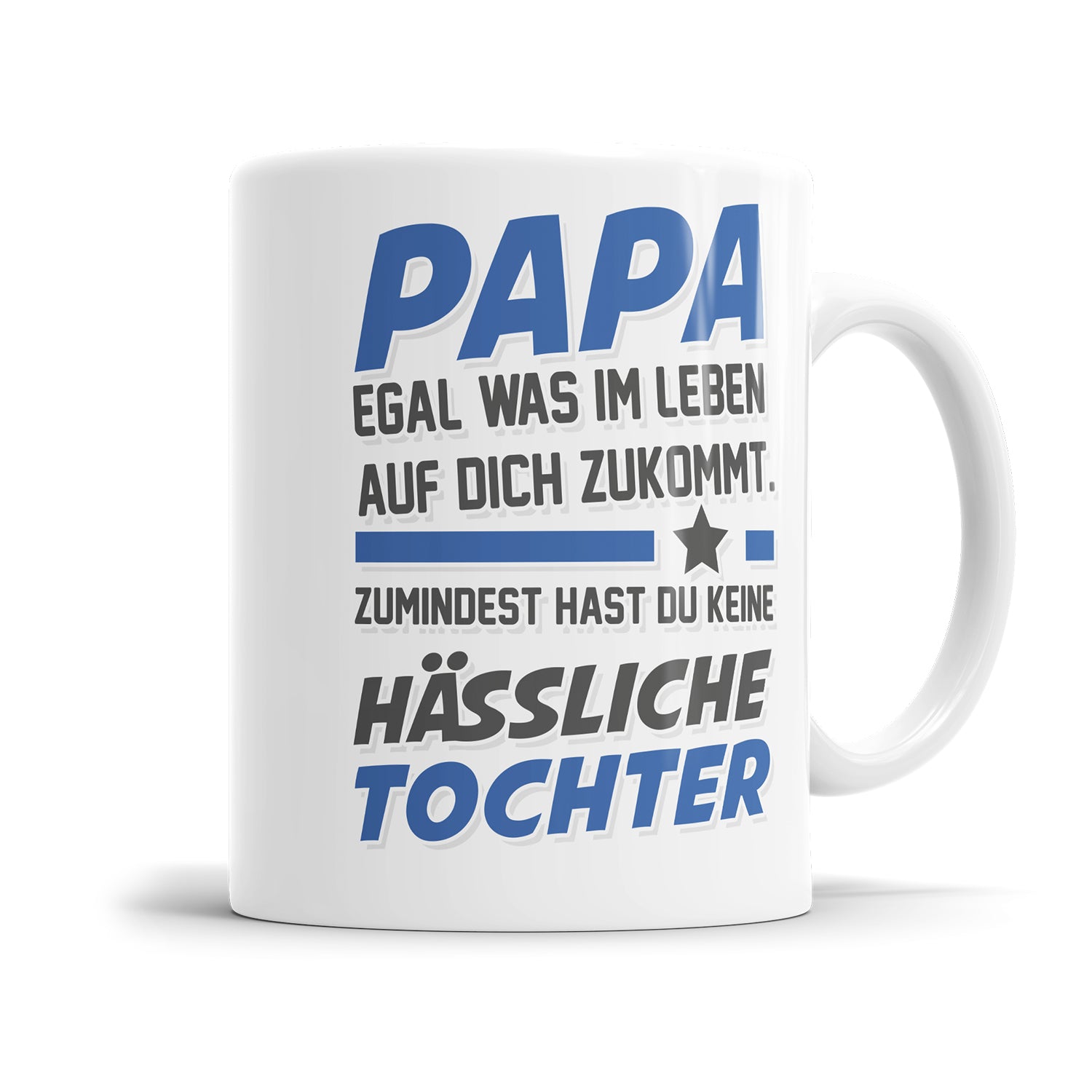 Papa egal was auf dich zukommt keine hässliche Tochter Papa Tasse Fulima