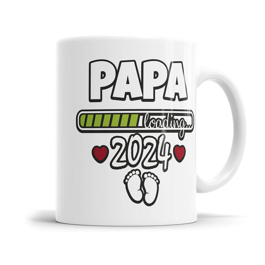 Tasse für werdenden Papa - Papa Loading 2026 - Ladebalken mit Babyfüßen - Fulima