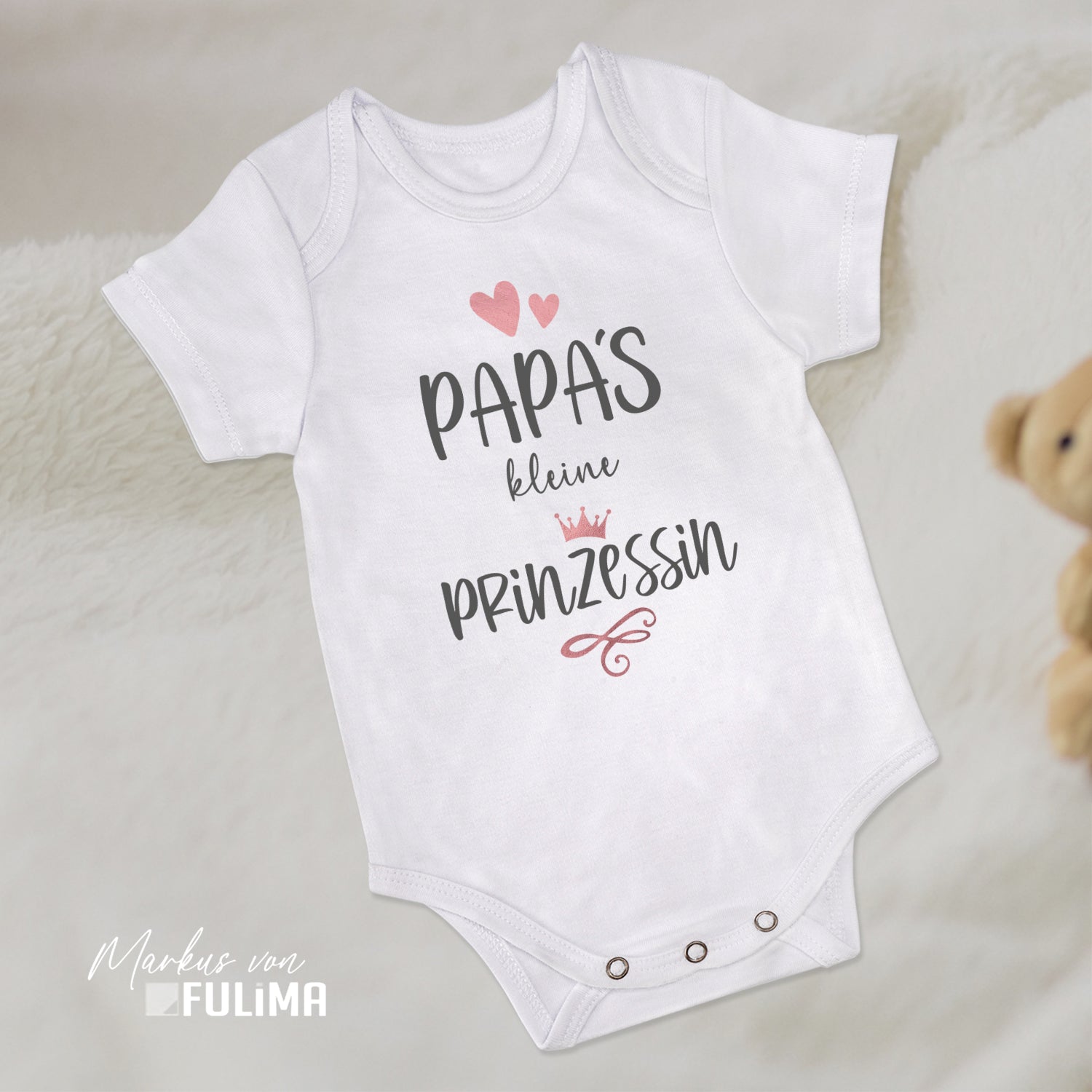 Babybody - Papas kleine Prinzessin - Geschenk zur Geburt - FULiMA®