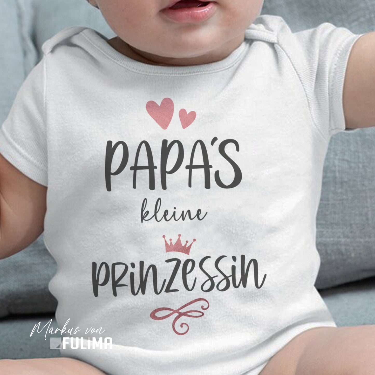 Babybody - Papas kleine Prinzessin - Geschenk zur Geburt - FULiMA®