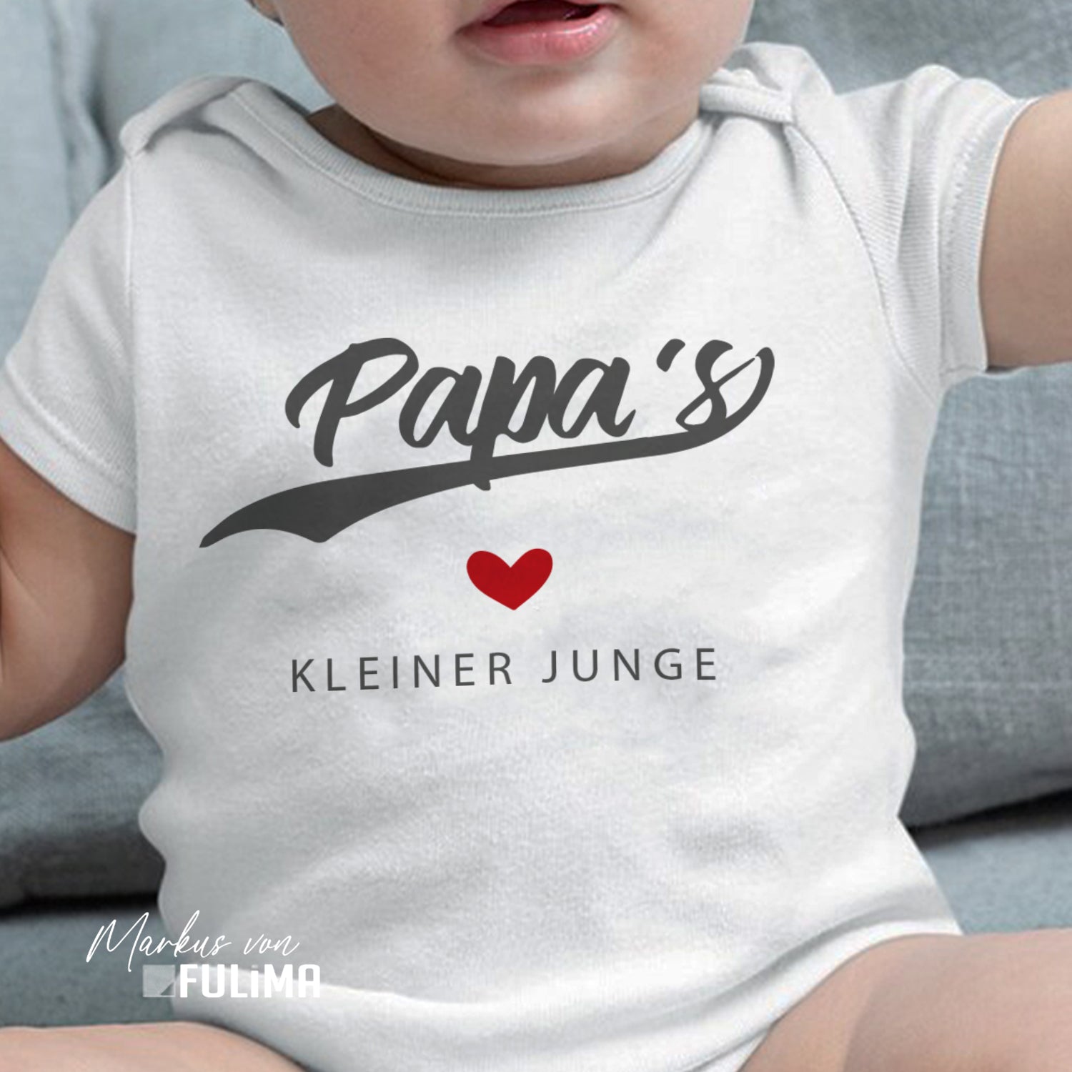 Babybody - Papas kleiner Junge - Geschenk zur Geburt - FULiMA®