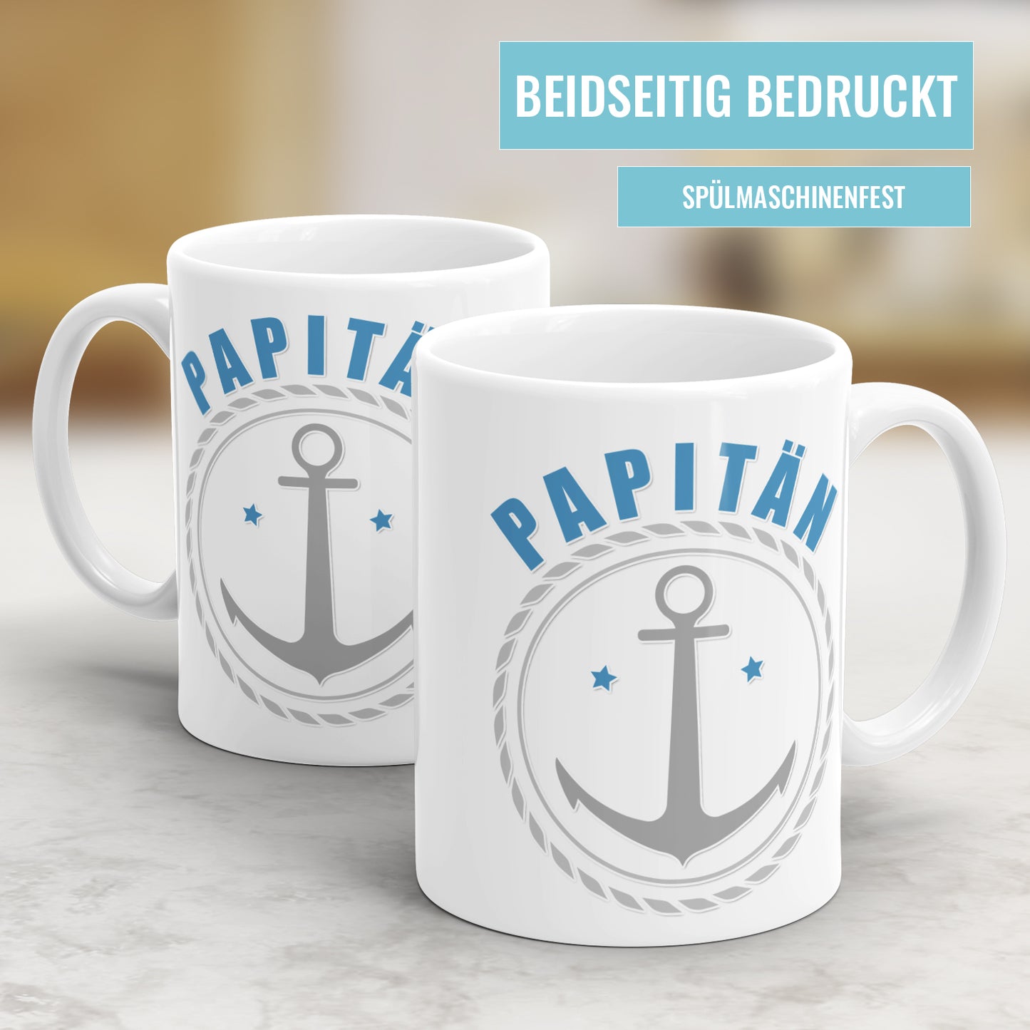 Papitän Anker - Bester Papa Tasse