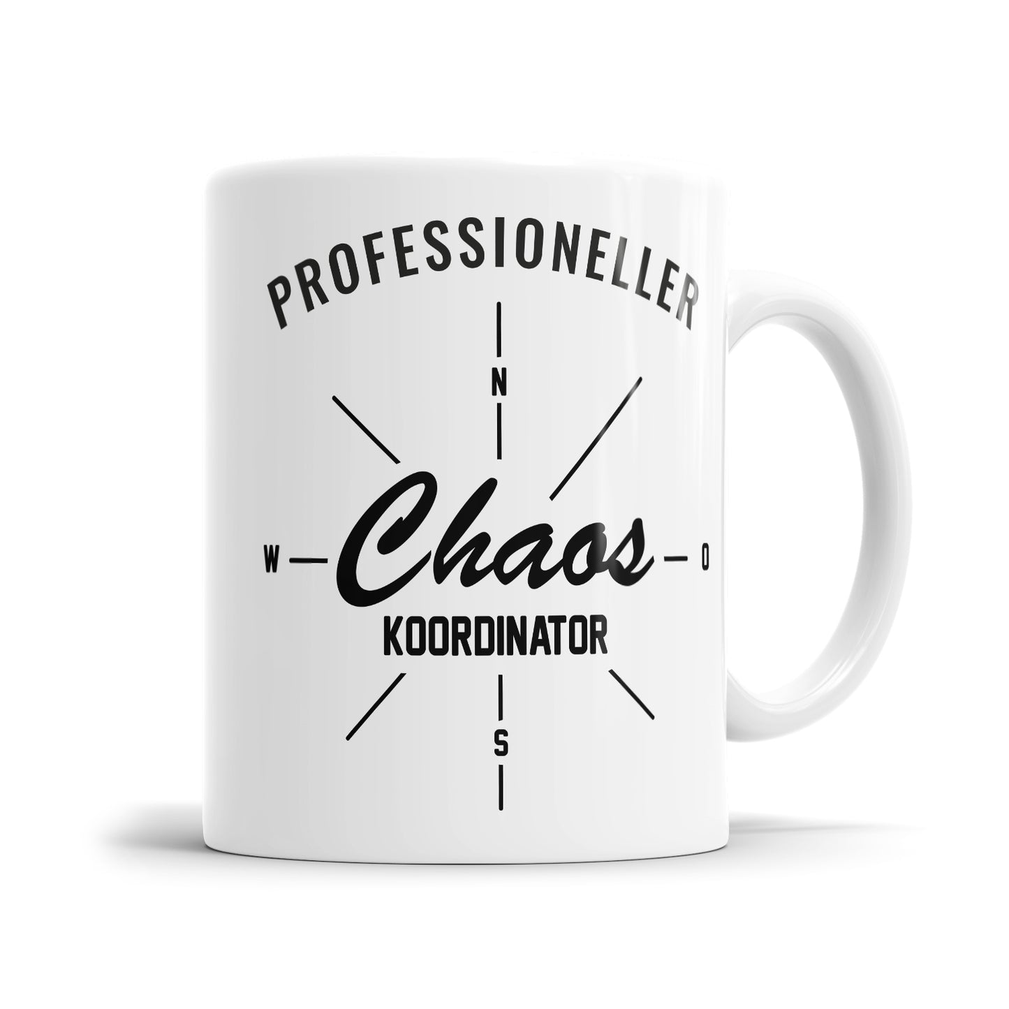 Professioneller Chaos-Koordinator Tasse – Kompass Sprüche – Chef Geschenk - Fulima
