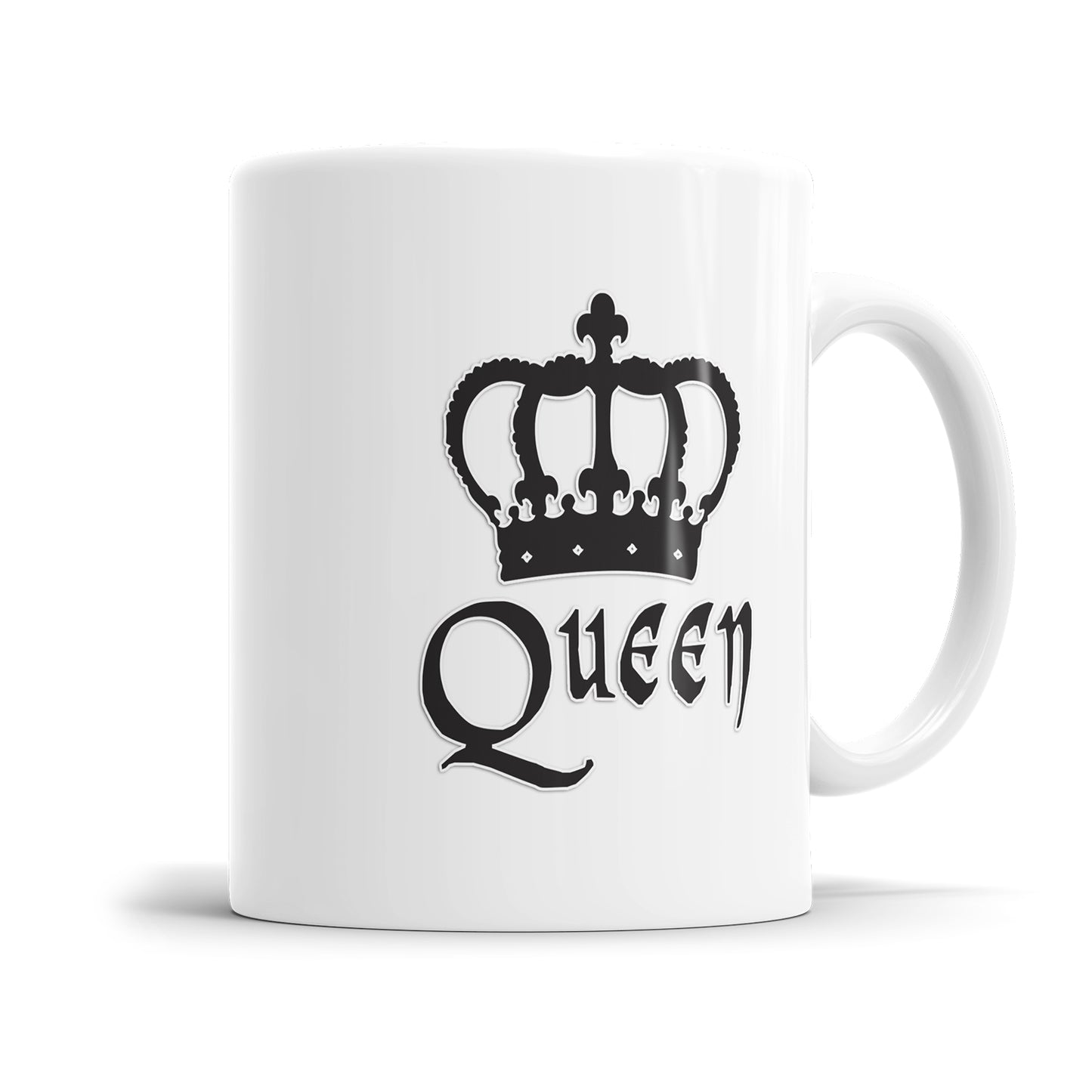 King Queen Krone Gold Partner Couple Tasse