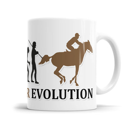 Reiter Evolution Tasse - Geschenkidee für Reiter