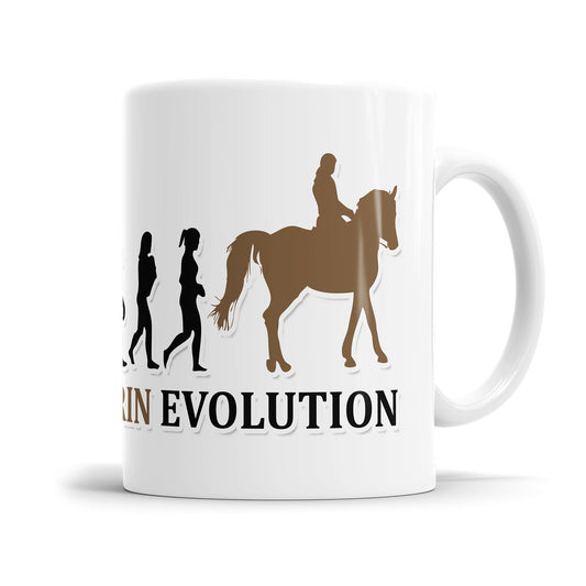 Reiterin Evolution Tasse - Geschenkidee für Reiterin - Fulima