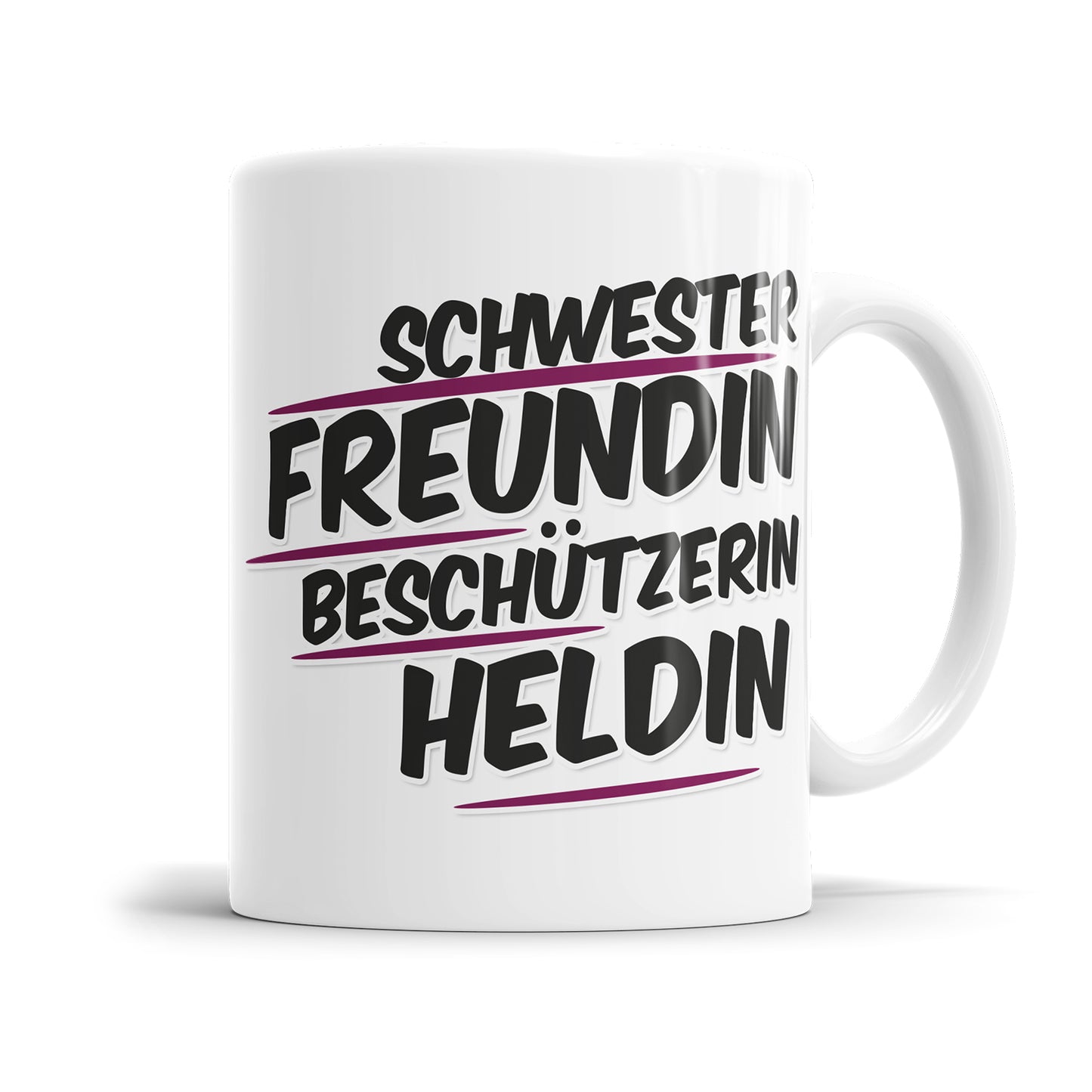 Schwester Freundin Beschützerin Heldin Schwester Tasse