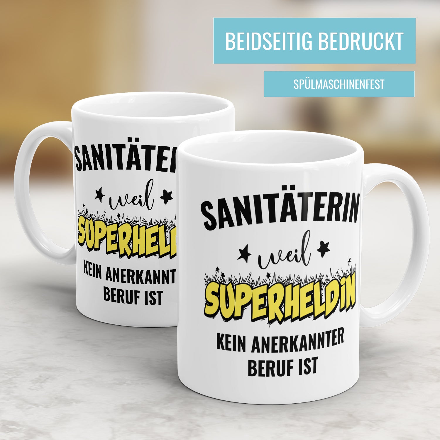 Sanitäterin weil Superheldin kein anerkannter Beruf ist Sanitäterin Tasse - Fulima