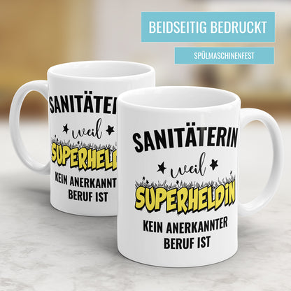 Sanitäterin weil Superheldin kein anerkannter Beruf ist Sanitäterin Tasse - Fulima