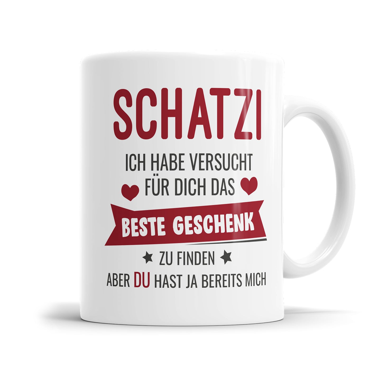 Schatzi ich habe versucht das beste Geschenk für dich zu finden. Aber du hast ja bereits mich! Personalisiert mit Foto.