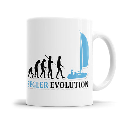 Segler Evolution Tasse - Geschenkidee für Segler