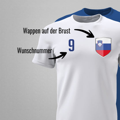 Slowenien Shirt mit Wappen und individueller Nummer & Name - FULiMA®