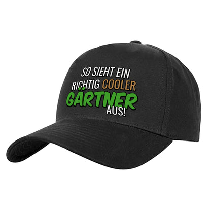 So sieht ein richtig cooler Gärtner aus - Cap Schwarz - Fulima