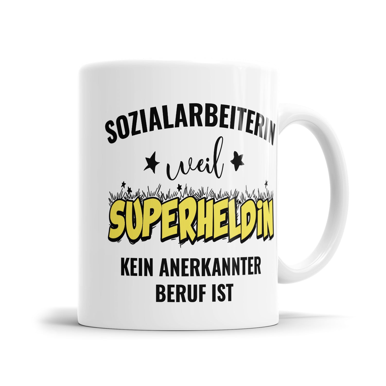 Sozialarbeiterin weil Superheldin kein anerkannter Beruf ist Sozialarbeiterin Tasse - Fulima