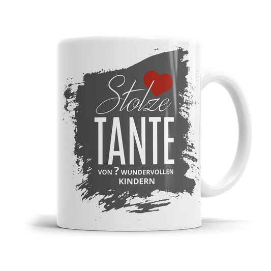 Stolze Tante von Namen der Kinder - Personalisierte Tante Tasse - Fulima