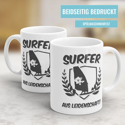 Surfer aus Leidenschaft Tasse Geschenkidee für Surfer Fulima