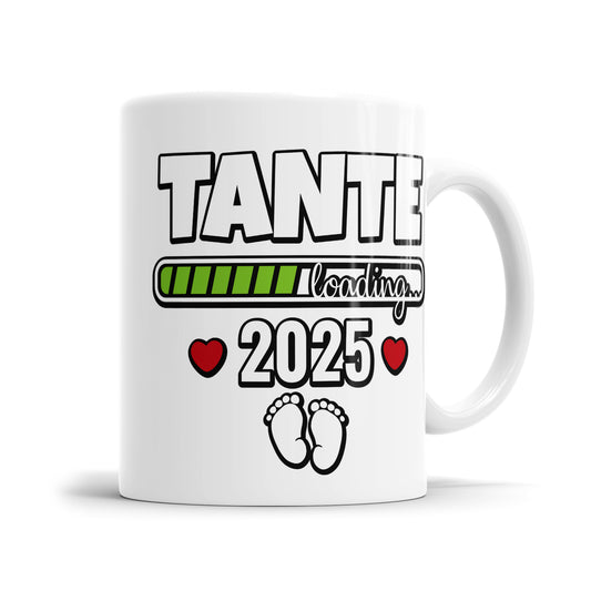 Tante loading 2025 Ladebalken Babyfüße - Tasse für werdende Tante - Fulima