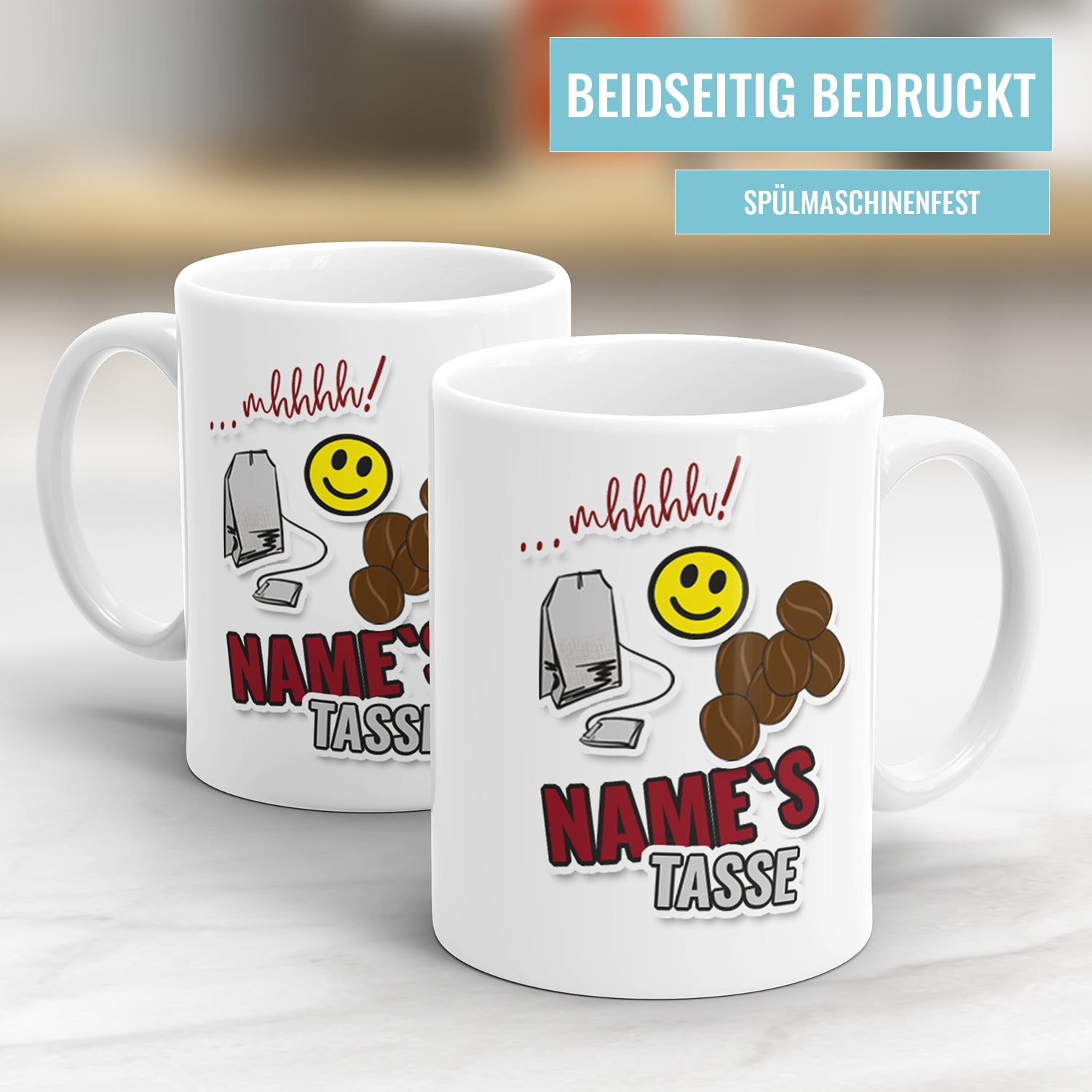 Tasse mit Namen - Sticker Bomb Personalisierte Buchstaben Tasse - Fulima
