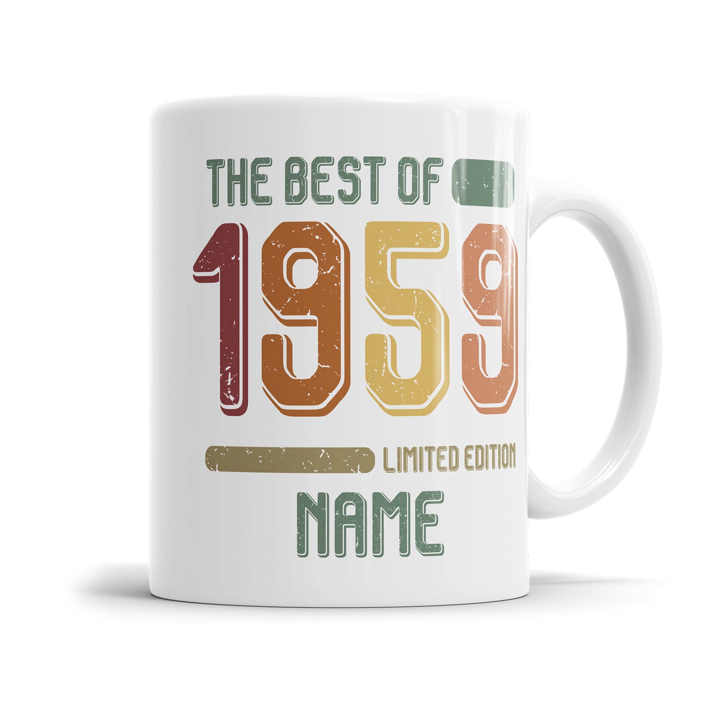 Geburtstag Tasse The best of 1959 personalisiert mit Name Vintage Tasse - Fulima