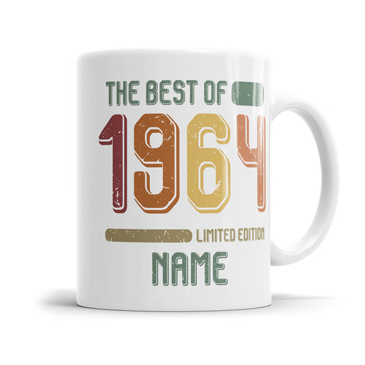 Geburtstag Tasse The best of 1964 personalisiert mit Name Vintage Tasse - Fulima