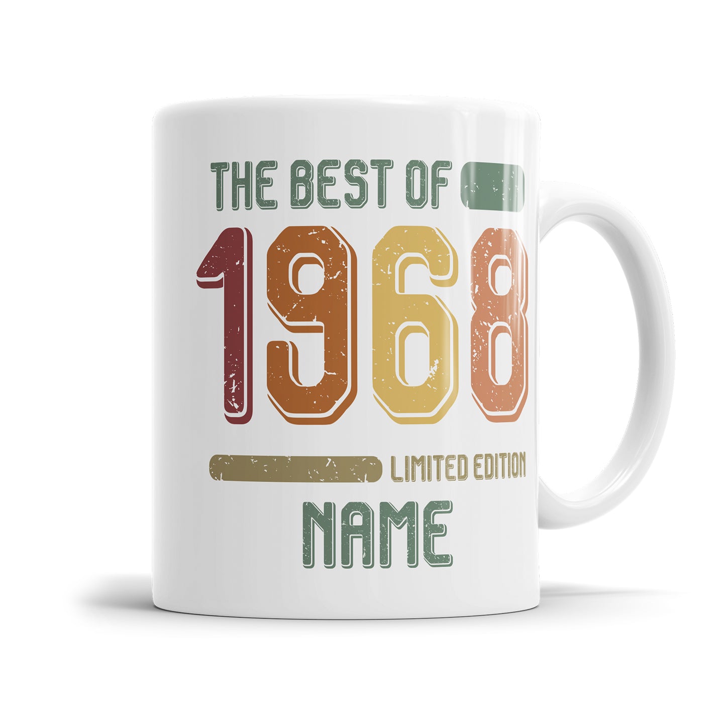 Geburtstag Tasse The best of 1968 personalisiert mit Name Vintage Tasse - Fulima