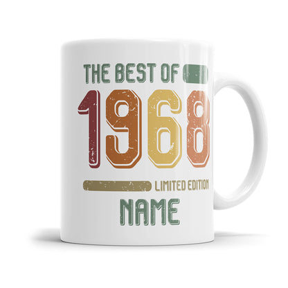 Geburtstag Tasse The best of 1968 personalisiert mit Name Vintage Tasse - Fulima