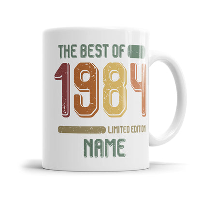 Geburtstag Tasse The best of 1984 personalisiert mit Name Vintage Tasse Fulima