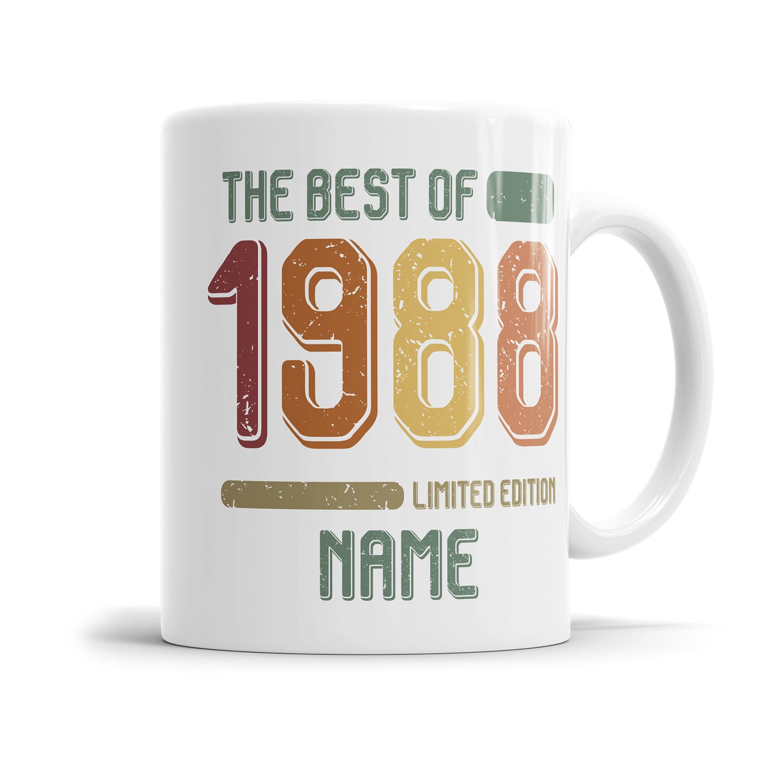 Geburtstag Tasse The best of 1988 personalisiert mit Name Vintage Tasse Fulima