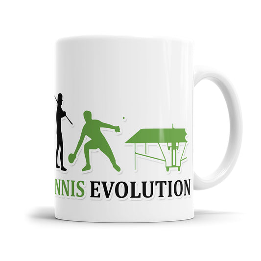 Tischtennis Evolution Tasse - Geschenkidee für Tischtennisspieler - Fulima
