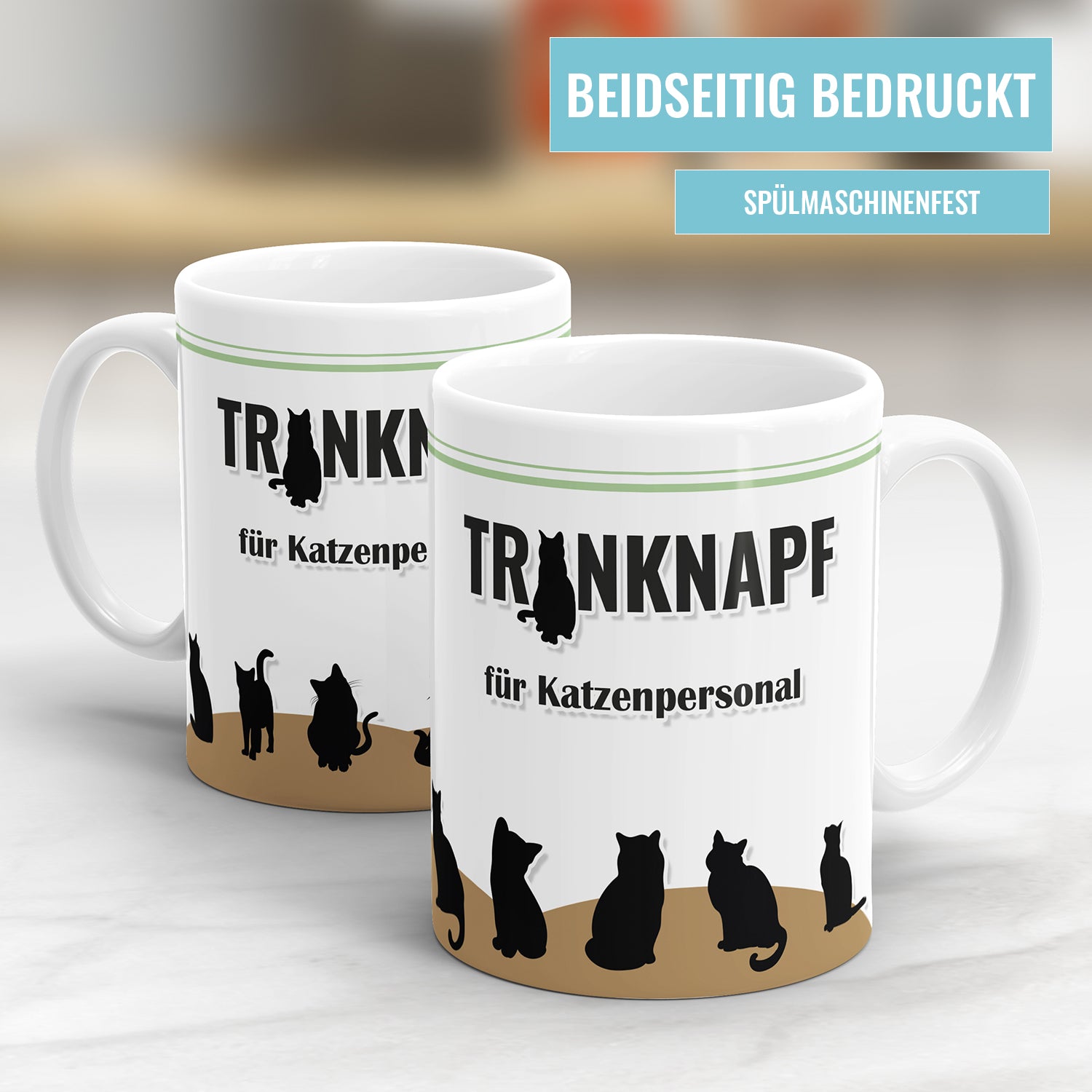 Trinknapf für Katzenpersonal Tasse für Katzenliebhaber Fulima