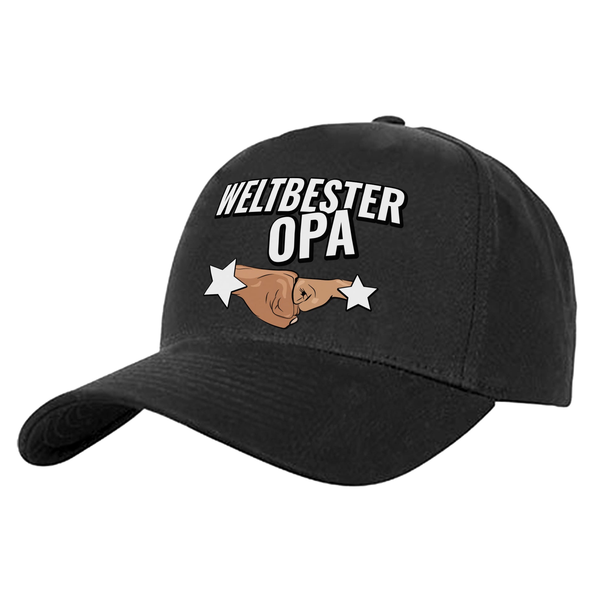 Weltbester Opa - Faust an Faust - Geschenkidee - Cap Schwarz - Fulima