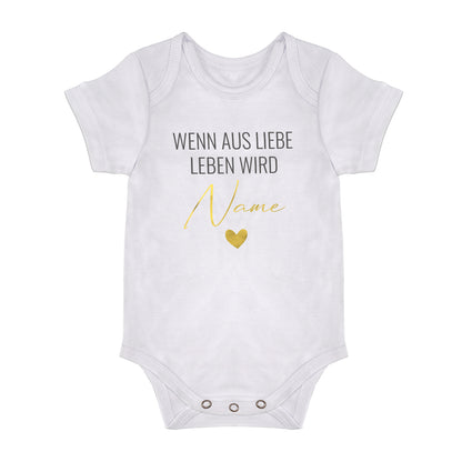 Babybody - Wenn aus Liebe Leben wird - Personalisiert mit Namen - FULiMA®
