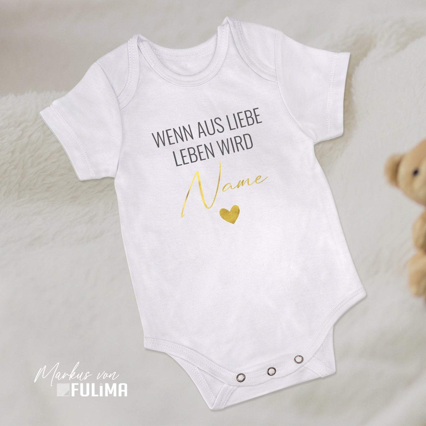 Babybody - Wenn aus Liebe Leben wird - Personalisiert mit Namen - FULiMA®