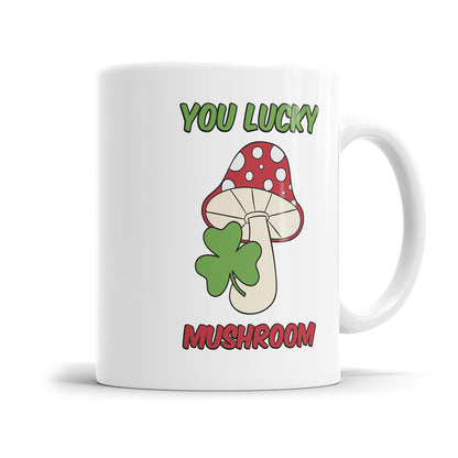 You Lucky mushroom Tasse mit Spruch Denglish Fulima