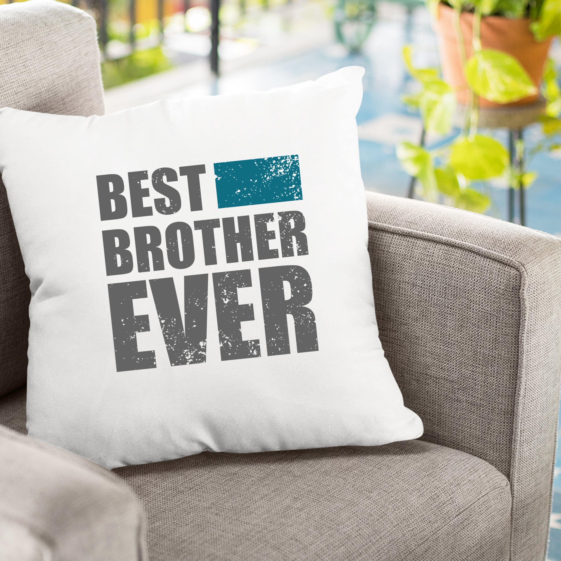 Bruder Kissen - Best Brother Ever - Geschenk - Fulima