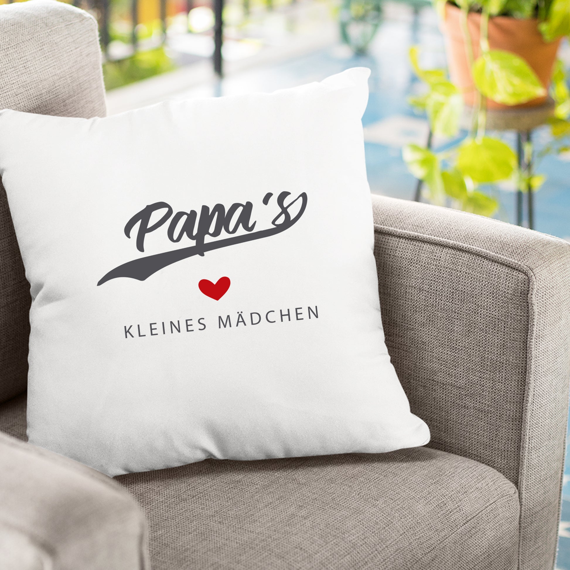 Babykissen - Papas kleines Mädchen - Geschenk zur Geburt - Fulima