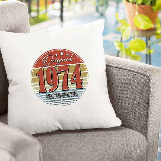 Original Limited Edition 1974 – Vintage - Geburtstagskissen - FULiMA®