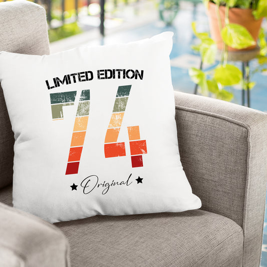 Limited Edition Original Grunge Vintage 74 - Geburtstag Kissen - Fulima