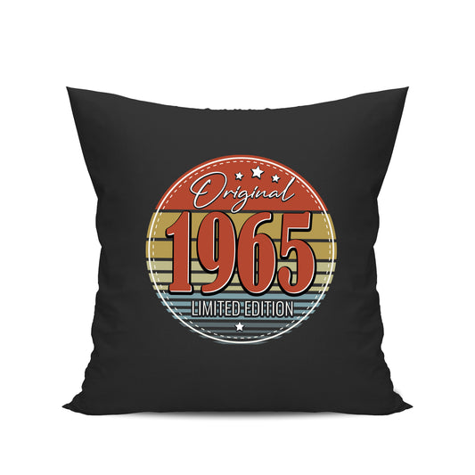 Original Limited Edition 1965 – Vintage - Geburtstagskissen Schwarz - FULiMA®