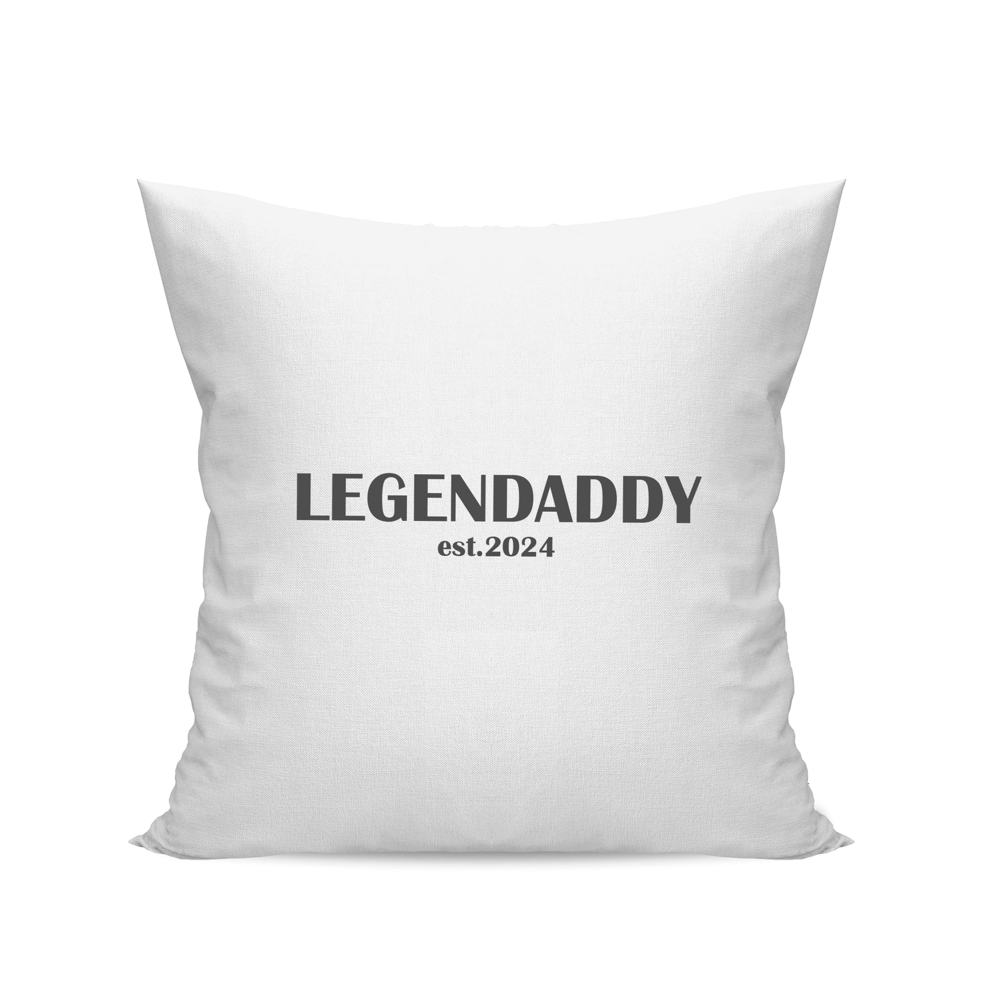 Papa Kissen - Leggendaddy est. Wunschjahr - Geschenkidee Weiß - Fulima